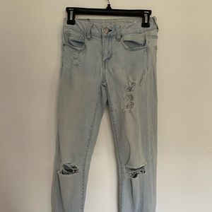 Light wash jeans